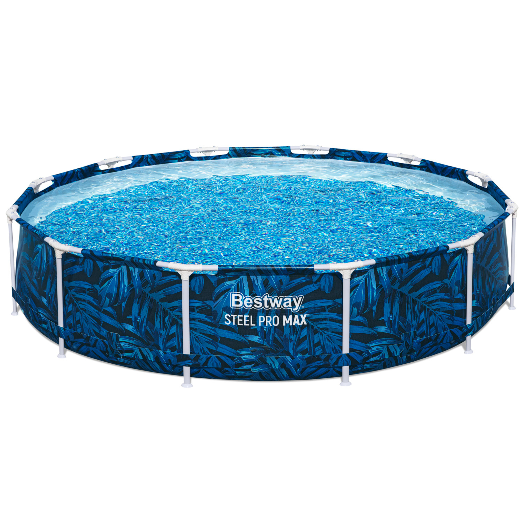 Bestway Steel Pro MAX Tropical Round Swimming Pool Set, 12feet x 30inch